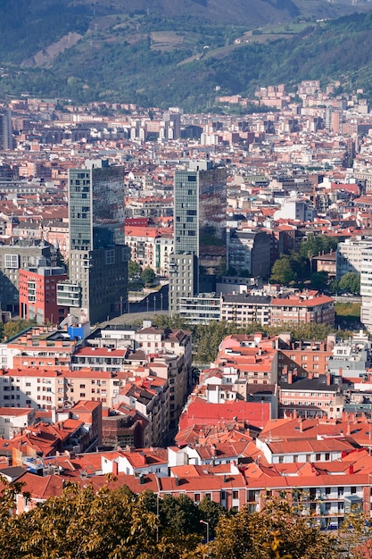 Stadsgezicht van Bilbao stad Spanje reisbestemming