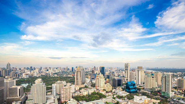 stadsgezicht van de skyline van de stad van Bangkok, landschap Thailand