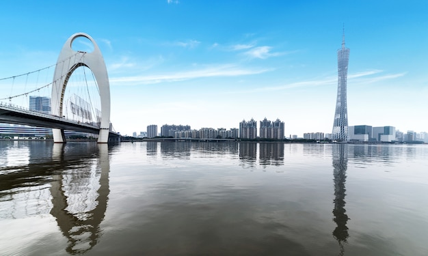 Stadshorizon in Guangzhou, China