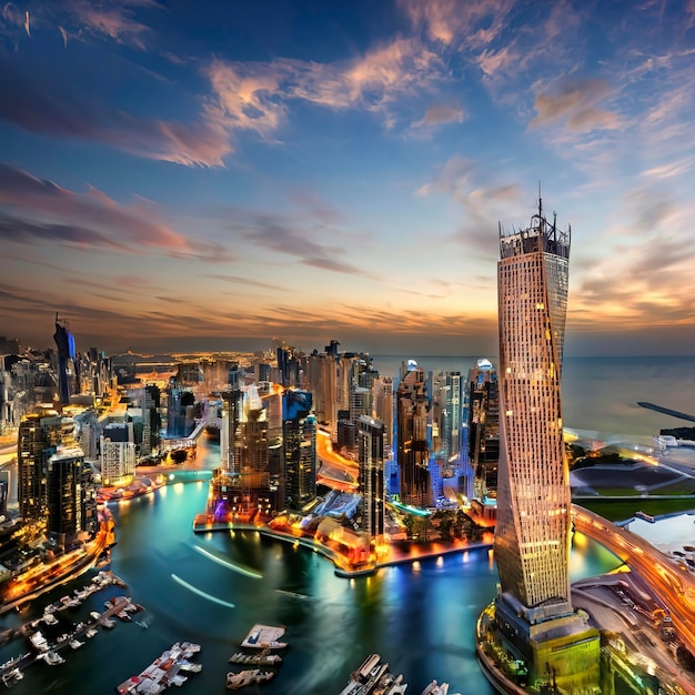 Stadslandschap van Dubai