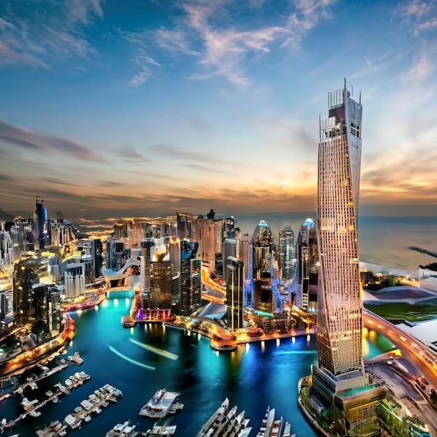 Stadslandschap van Dubai