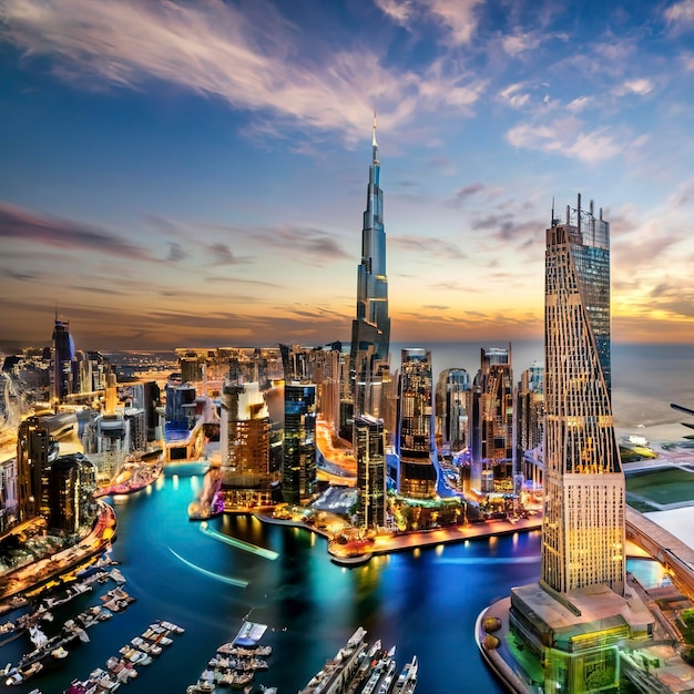 Stadslandschap van Dubai