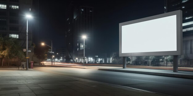 Stadsstraat Display Blank Billboard Mockup