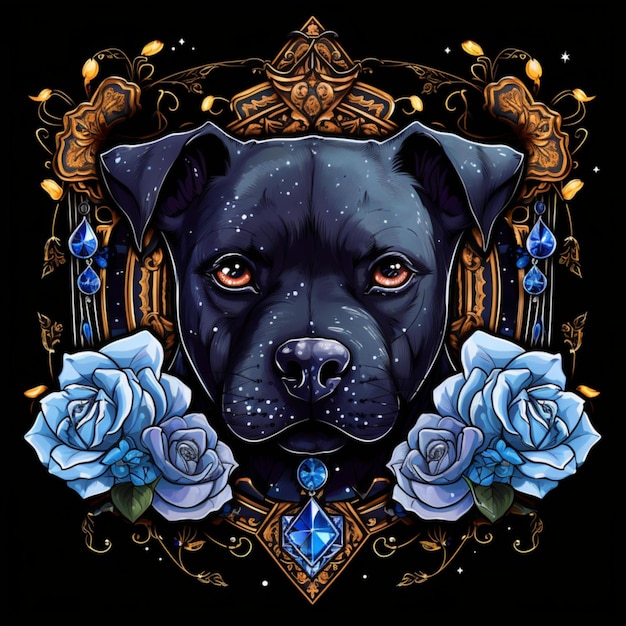 Staffy made with ai