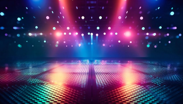 Stage background colorful light