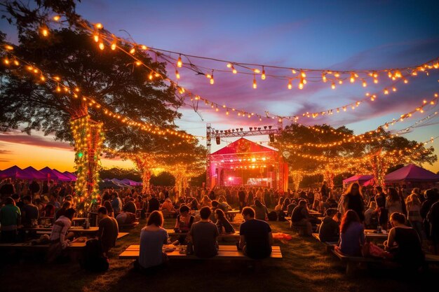 The stage at the festival