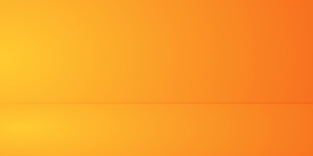 stage floor or cement floor and walls orange and gradient style studio room pattern