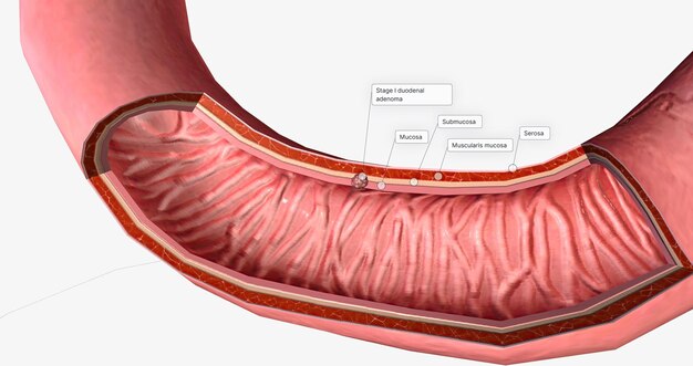 The Stage I duodenal adenoma