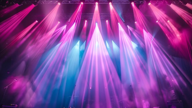 Stage lights during a concert