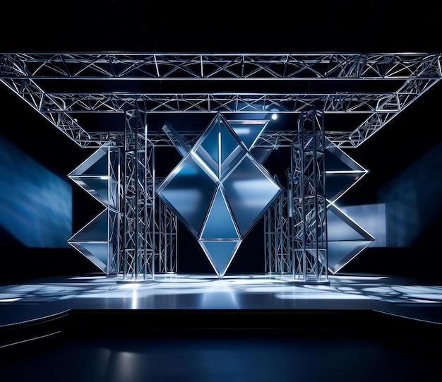 stage style iron structure photography