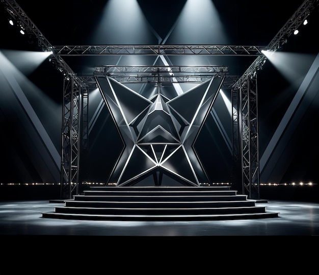 stage style iron structure photography