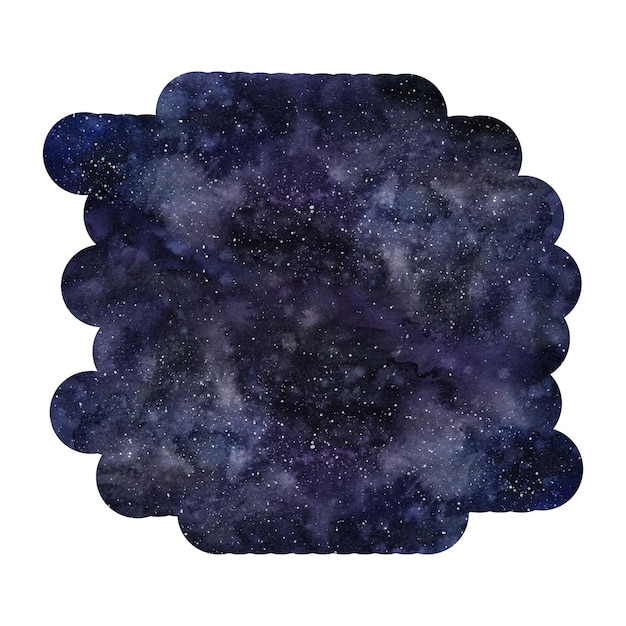 Photo stain space background stardust and bright shining stars in universal stary night cosmos sky milky way hand draw watercolor illustration astronomy wallpaper