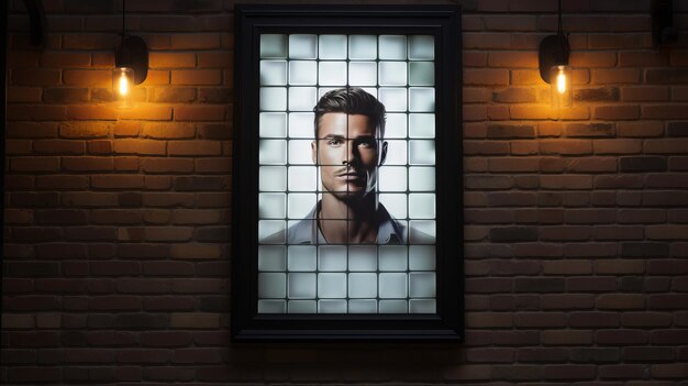 Stained Glass Window With Ronaldo Portrait A Fusion Of Lindbergh Isak And Ryden Styles