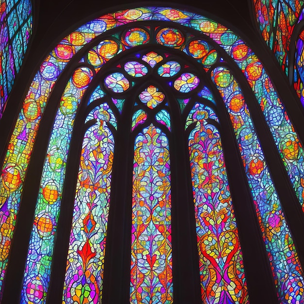 Stained glass windows background