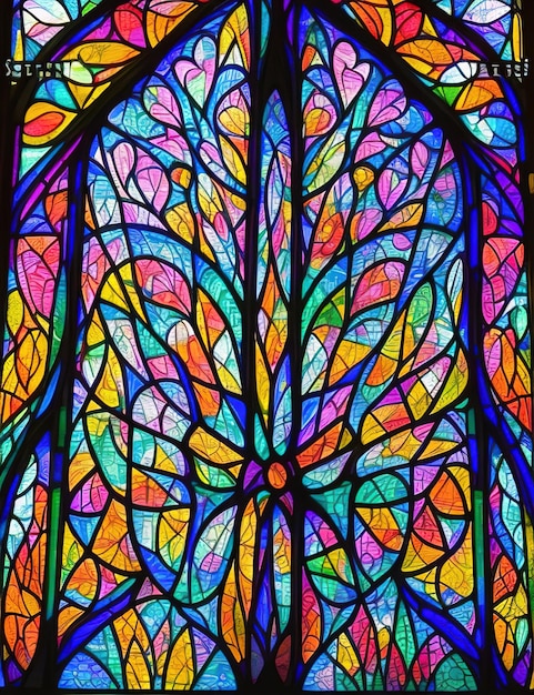 Stained glass windows background