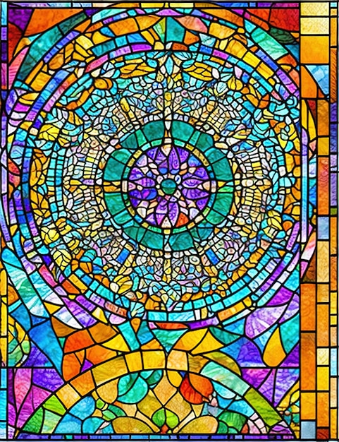 Stained glass windows background