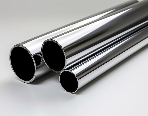 stainless steel pipes at the factory