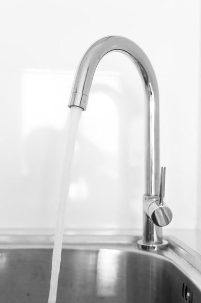 Stainless steel sink with Water faucet