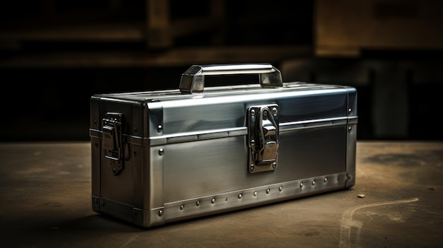 Stainless Steel Toolbox with Latch