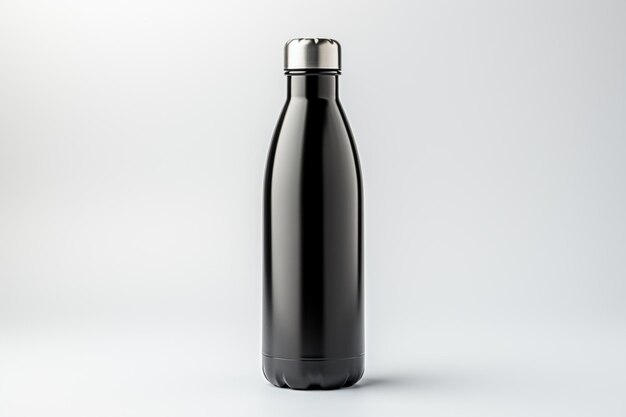 stainless steel water bottle ai generated a number one image