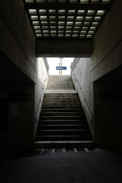 Staircase in corridor