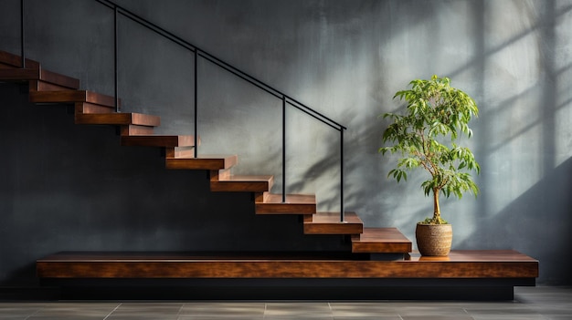 staircase HD 8K wallpaper Stock Photographic Image