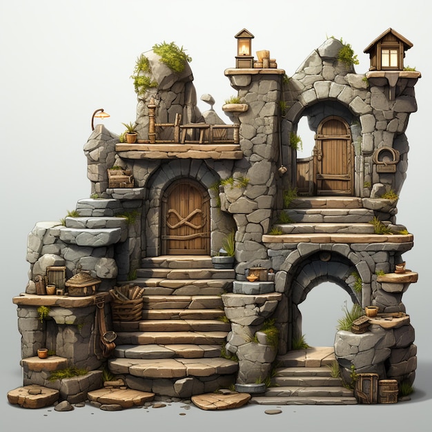 Stairs Game Assets