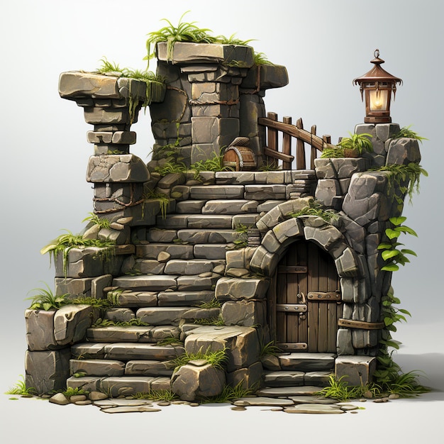 Photo stairs game assets