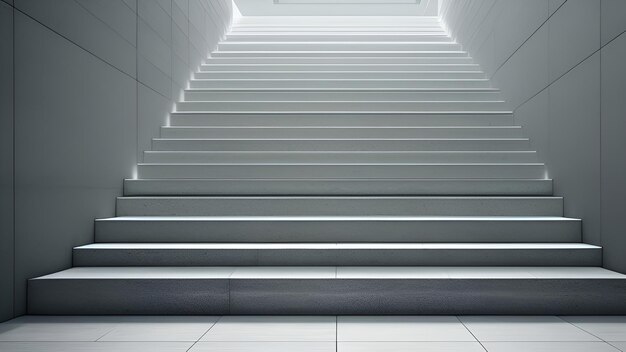 Stairs gray light Ai