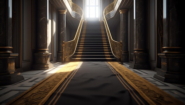 大宮殿の広間の階段