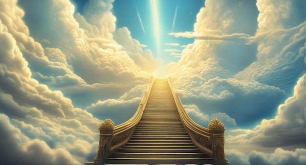 stairs leading to the heaven