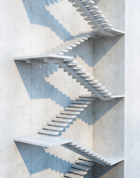 stairs leading upward architectural composition