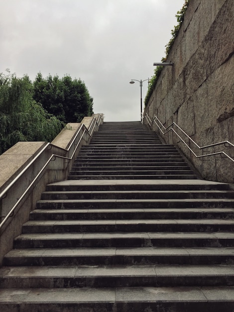 the stairs in the street