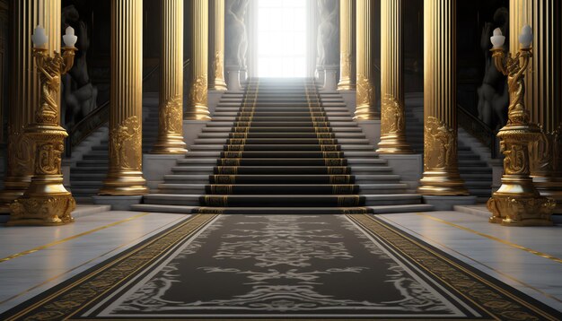 The stairs of the temple of apollo