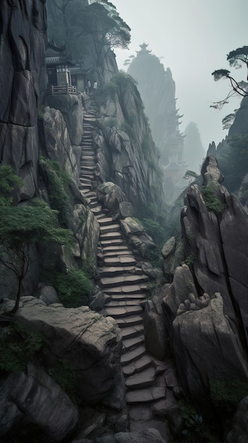 Stairs to the temple of heaven