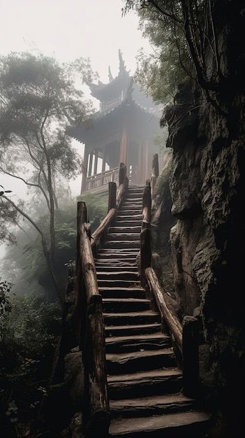 Stairs to the temple of heaven