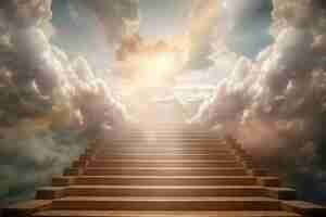 Photo stairs towards the heavens