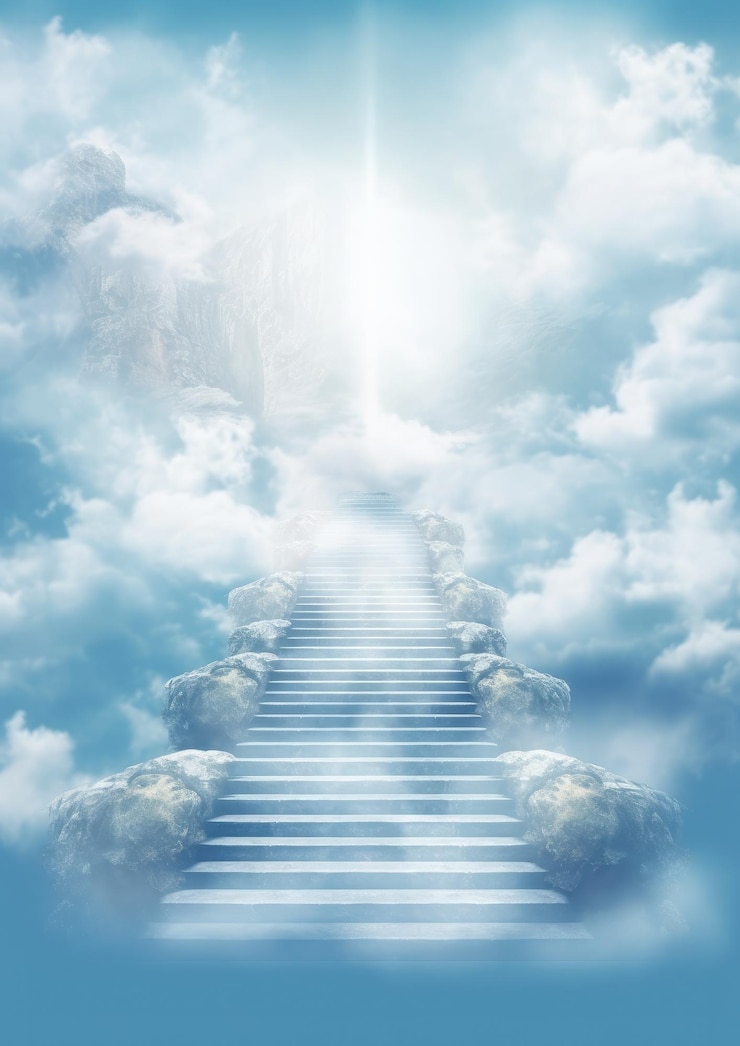 Photo stairs towards the heavens