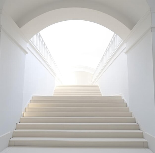 Stairs and window into a room