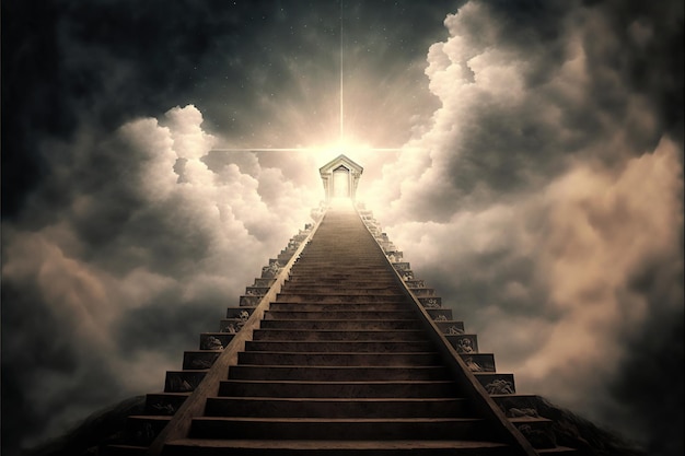 Stairway to heaven created by generative AI