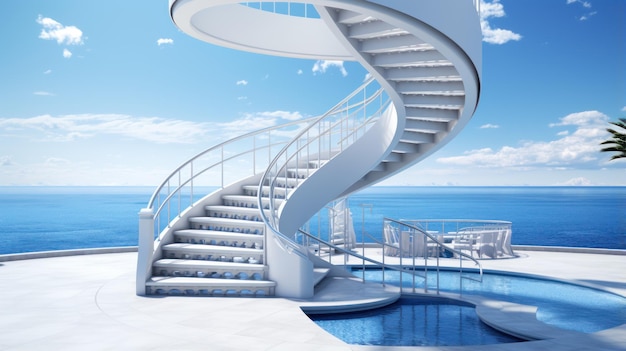 stairway to heaven HD 8K wallpaper Stock Photographic Image