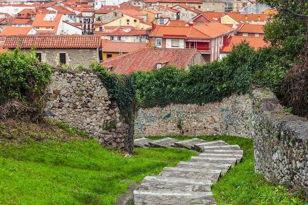 Stairway to the old quarter of Laredo. Spain