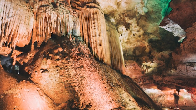 stalagmites and stalagmites caves