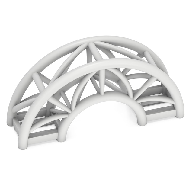 Stalen truss boogligger element