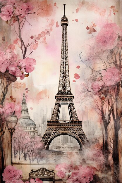 Stamperia Paris in Pretty Pink