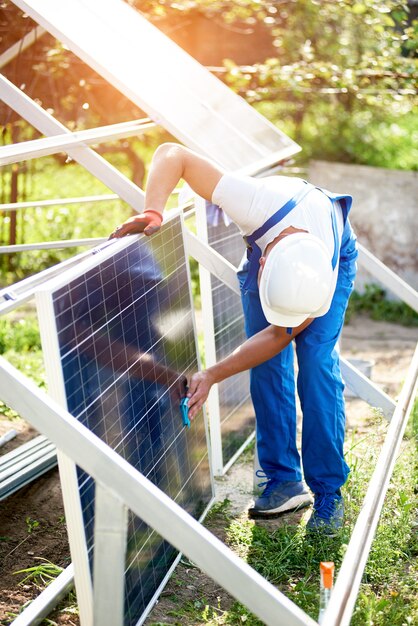 Stand-alone installatie van zonnepaneelsysteem, hernieuwbare groene energie