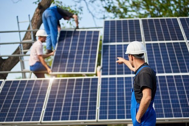 Stand-alone installatie van zonnepanelen, hernieuwbare groene energie