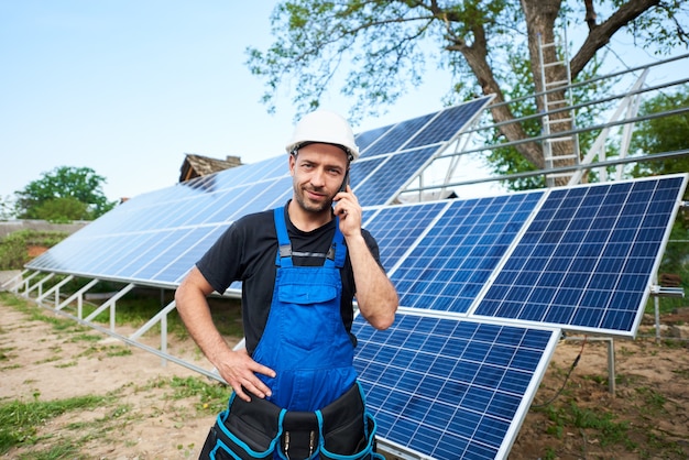 Stand-alone solar panel system installation, renewable green energy