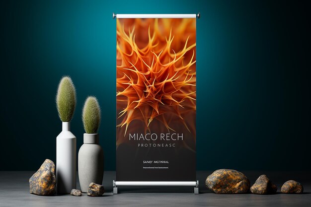 Roll Banner Stand Mockup (Модель скользящего баннера)