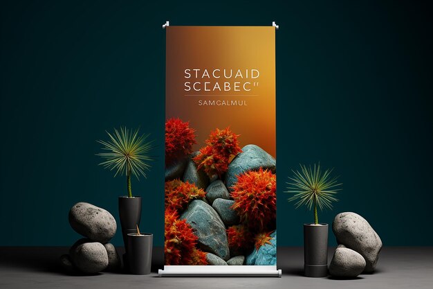 Stand Roll Banner Mockup